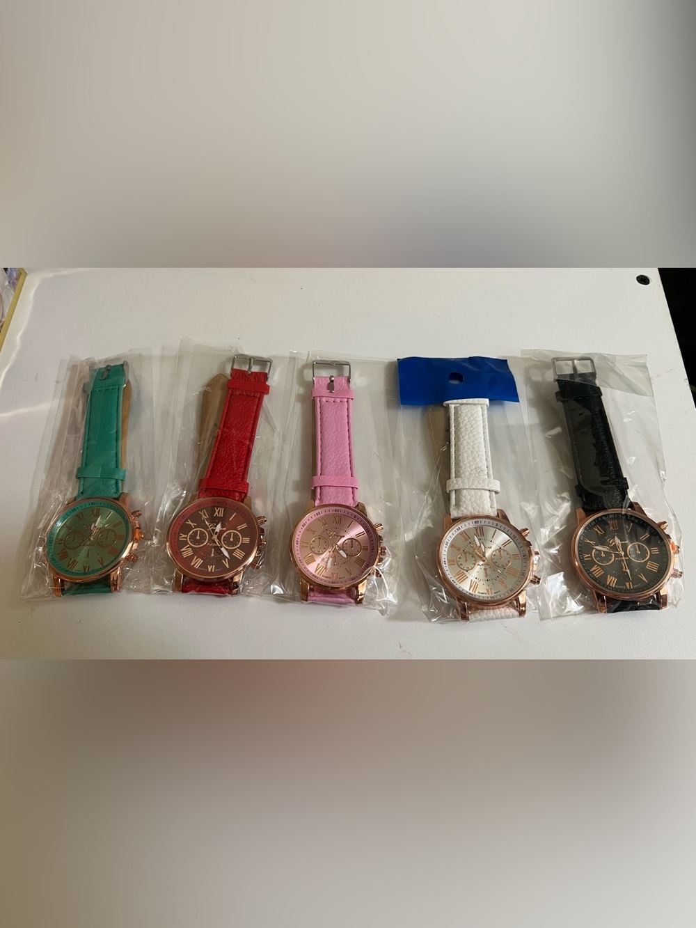 Fashion Women's Strap Watch with Rose Gold Dial-price of Each